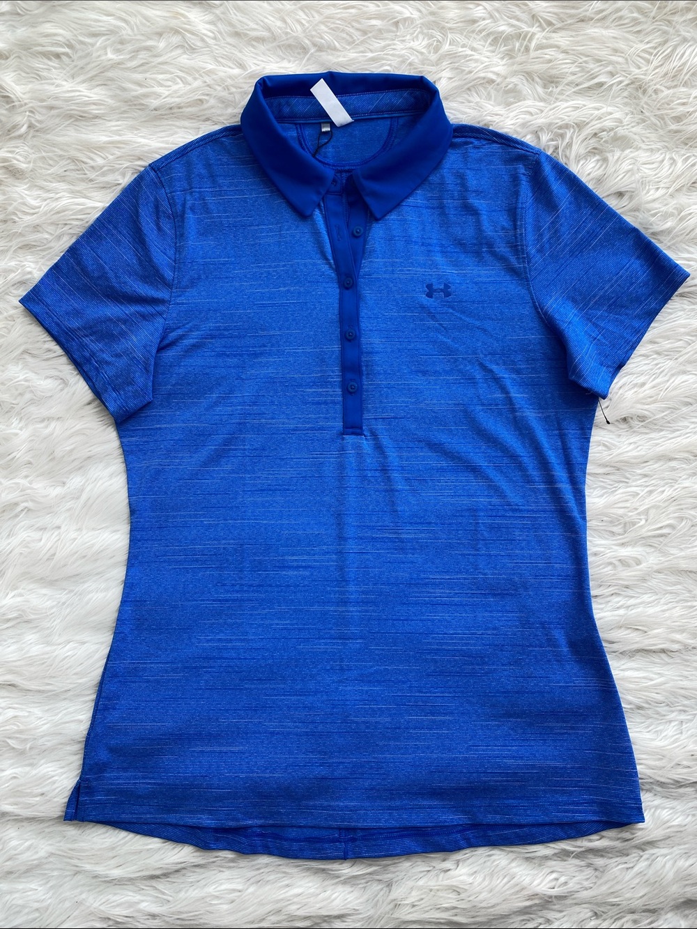 Under Armour | Blue Short Sleeve Button Polo